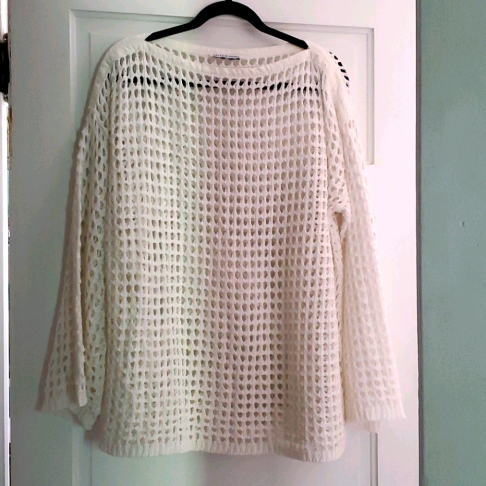 Saks fifth Avenue crochet cover up top